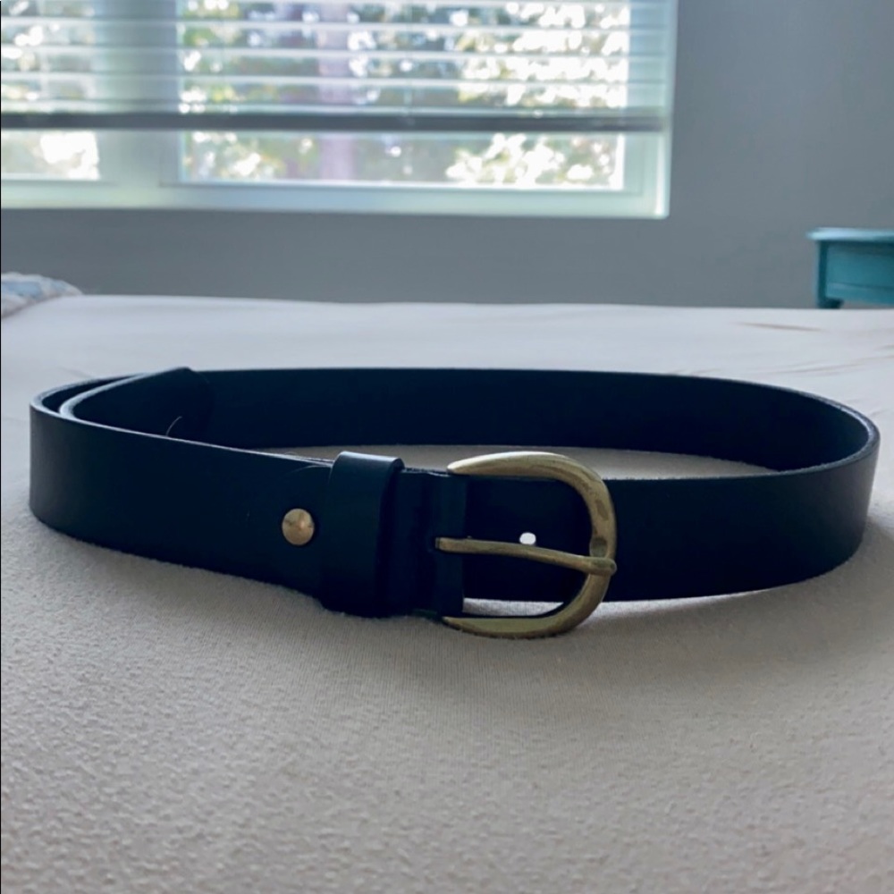 Black Leather Belt
